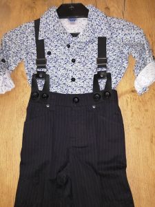 Kids Costumes to Hire - Shirt & pants with suspenders - BOY